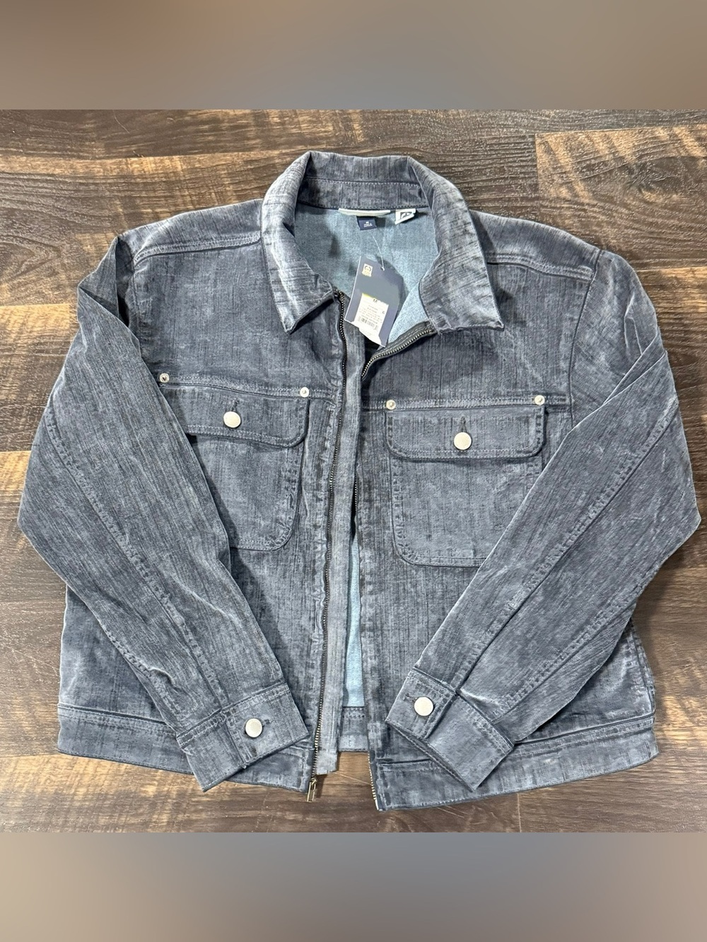 Women’s Velour Denim Jacket